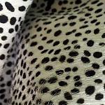 Мебельная ткань Искусственный мех  белый леопард 90 см T5-3 варинант исполнения - 4 | Loft Concept в Краснодаре