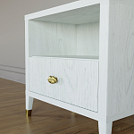 Прикроватная тумбочка с полкой Elsa Dreams White варинант исполнения - 3 | Loft Concept в Краснодаре