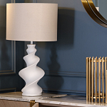 Настольная лампа с кремовым абажуром на спиралевидном основании Spun варинант исполнения - 1 | Loft Concept в Краснодаре