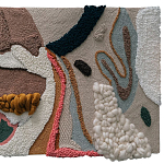 Тканый вручную текстильный гобелен Orchid варинант исполнения - 1 | Loft Concept в Краснодаре