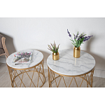 Столик дизайнерский The White Touch варинант исполнения - 4 | Loft Concept в Краснодаре