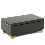 Шкатулка из натурального камня змеевик чёрного цвета Stone Casket варинант исполнения - 1 | Loft Concept в Краснодаре