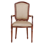 Стул с подлокотниками из натурального бука бежевый Solid Luxury варинант исполнения - 1 | Loft Concept в Краснодаре