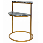 Кофейный столик с подстольем из металла Halves варинант исполнения - 1 | Loft Concept в Краснодаре