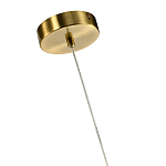 Подвесной светильник светодиодный с белым плафоном в виде цветка из фарфора и стали Flower Light Gold варинант исполнения - 2 | Loft Concept в Краснодаре