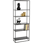 Металлический стеллаж Menzie Black Wide Metal Rack варинант исполнения - 1 | Loft Concept в Краснодаре