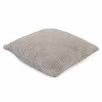 Подушка из хлопка рельефной вязки серого цвета Eden Line варинант исполнения - 1 | Loft Concept в Краснодаре