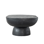 Столик кофейный черного цвета с овальной столешницей и круглым основанием Black Dalmen Table варинант исполнения - 6 | Loft Concept в Краснодаре