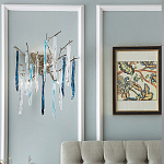 Бра с ветвистым каркасом из металла и подвесками из стекла Droplet Chandelier варинант исполнения - 2 | Loft Concept в Краснодаре