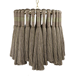 Подвесной светильник круглый плетеный с бахромой Braided Bundle of Ears варинант исполнения - 1 | Loft Concept в Краснодаре
