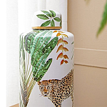 Ваза фарфоровая с ручной росписью Leopard Collection  варинант исполнения - 5 | Loft Concept в Краснодаре