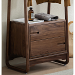 Вешалка деревянная с 2- мя ящиками Moon Walnut Furniture варинант исполнения - 7 | Loft Concept в Краснодаре