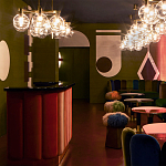 Обои ручная роспись Chez Nina by India Mahdavi Standard colourway on Perfect Green slub silk варинант исполнения - 1 | Loft Concept в Краснодаре