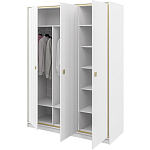 Шкаф белый четырёхдверный для одежды Antique Order варинант исполнения - 4 | Loft Concept в Краснодаре