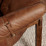 Двухместный диван Duncan винтажная коричневая кожа варинант исполнения - 6 | Loft Concept в Краснодаре