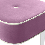 Квадратный мягкий пуф на белых ножках Winton Pouf Square варинант исполнения - 6 | Loft Concept в Краснодаре