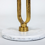 Кофейный столик с белой мраморной столешницей Clipper варинант исполнения - 3 | Loft Concept в Краснодаре