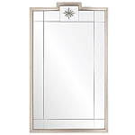 Зеркало в  серебряной раме с узорчатым геометрическим орнаментом Repulse варинант исполнения - 1 | Loft Concept в Краснодаре