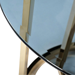 Столик журнальный золотой с темным стеклом Tastiness варинант исполнения - 1 | Loft Concept в Краснодаре