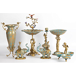 Фарфоровая чаша Фонтан птиц Verena варинант исполнения - 2 | Loft Concept в Краснодаре