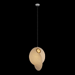 Подвесной светильник белый с фигурным тканевым плафоном White Whirlwinds варинант исполнения - 2 | Loft Concept в Краснодаре