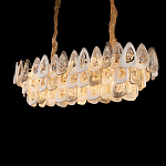 Люстра овальная с многослойными белыми и прозрачными подвесками Character Chandelier варинант исполнения - 5 | Loft Concept в Краснодаре