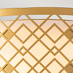 Потолочный светильник золотого цвета с каркасом в виде геометрических ромбов Elstead Lighting варинант исполнения - 5 | Loft Concept в Краснодаре