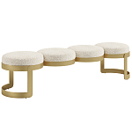 Дизайнерская Банкетка Leola латунь  варинант исполнения - 1 | Loft Concept в Краснодаре