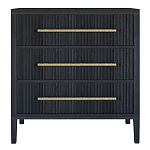 Комод Primo с 3 выдвижными ящиками Черный дуб варинант исполнения - 7 | Loft Concept в Краснодаре