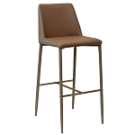 Стул барный с терракотовой обивкой из экокожи Spectacular High Chair варинант исполнения - 1 | Loft Concept в Краснодаре