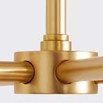 Люстра золотая с белыми тканевыми абажурами Coolness варинант исполнения - 3 | Loft Concept в Краснодаре