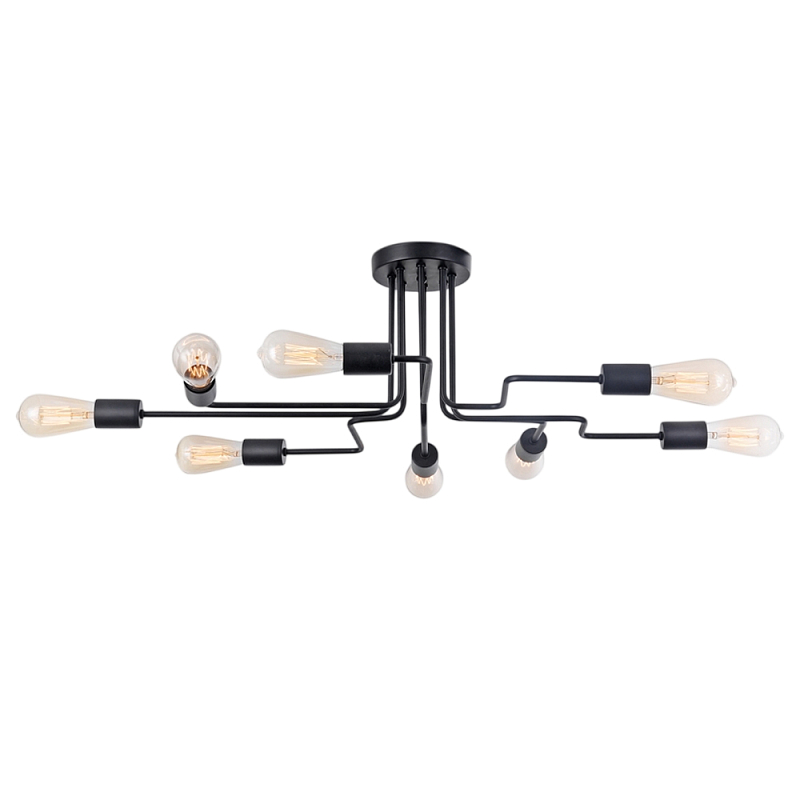 Потолочный светильник Gilbert Е27*8 Черный в Краснодаре | Loft Concept 