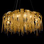 Люстра круглая подвесная с металлическими дугами и длинными цепочками 80 см Atlantis Chain варинант исполнения - 16 | Loft Concept в Краснодаре