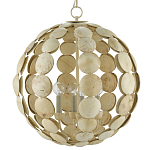 Люстра в форме шара с декором из круглых декоративных элементов Texture Discs варинант исполнения - 2 | Loft Concept в Краснодаре