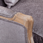 Кресло Ava Classical Armchair brown and grey velour варинант исполнения - 4 | Loft Concept в Краснодаре