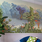 Обои ручная роспись Le Brésil Eden варинант исполнения - 3 | Loft Concept в Краснодаре