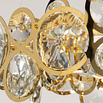 Люстра подвесная из золотых колец 57 см Golden Circles варинант исполнения - 6 | Loft Concept в Краснодаре