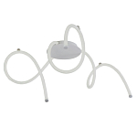 Люстра белого цвета с тремя изогнутыми светодиоидными плафонами Luke Lampco Tracer Lamp варинант исполнения - 1 | Loft Concept в Краснодаре