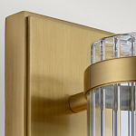 Бра вертикальное с рифленым стеклянным плафоном и прямоугольным основанием Quintiesse варинант исполнения - 2 | Loft Concept в Краснодаре