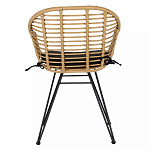 Стул с ротанговым плетением Wicker Half Chair с подлокотниками варинант исполнения - 2 | Loft Concept в Краснодаре