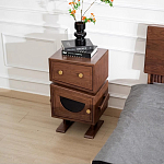 Тумбочка прикроватная с ящиком и дверцей Робот Robot Desk варинант исполнения - 3 | Loft Concept в Краснодаре