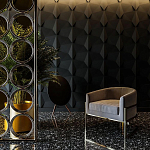 Гипсовая 3D Панель BATOID варинант исполнения - 1 | Loft Concept в Краснодаре