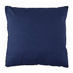 Подушка декоративная хлопковая синего цвета с абстрактным принтом Elysian Flow Azure варинант исполнения - 2 | Loft Concept в Краснодаре