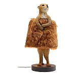 Настольная лампа Цурикат плафон из меха варинант исполнения - 1 | Loft Concept в Краснодаре