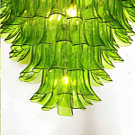 Люстра из семи ярусов зеленого стекла Independence варинант исполнения - 4 | Loft Concept в Краснодаре