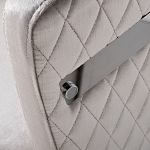 Стул серый велюровый со стеганной спинкой Focus on Convenience варинант исполнения - 2 | Loft Concept в Краснодаре