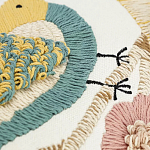 Чехол на подушку с кисточками и вышивкой птиц Ethnic mix Birds Rect варинант исполнения - 3 | Loft Concept в Краснодаре