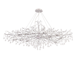 Люстра круглая подвесная с декором в виде ветвей и прозрачных подвесок из стекла в форме капель Droplet Chandelier варинант исполнения - 2 | Loft Concept в Краснодаре