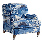 Кресло Trumann Club Chair Blue Landscape синий пейзаж варинант исполнения - 1 | Loft Concept в Краснодаре