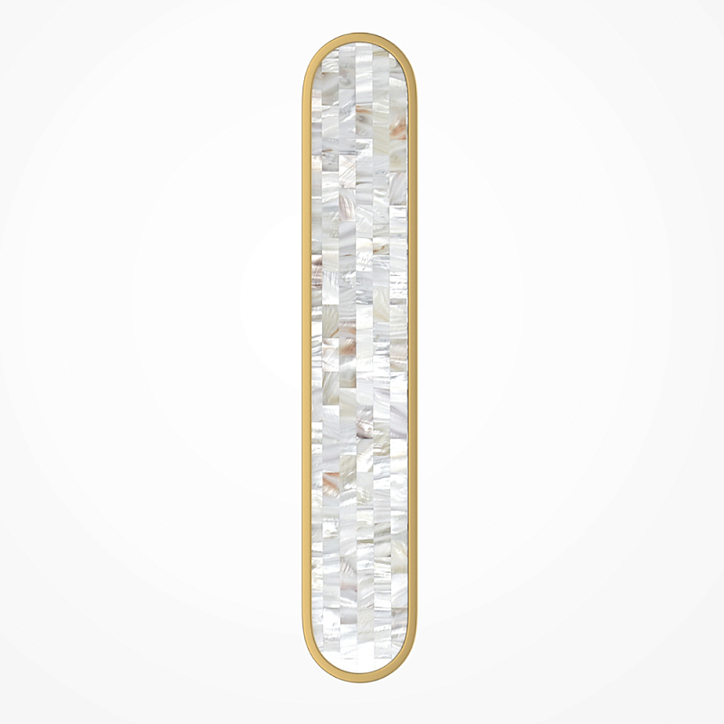 Бра перламутровый Lunaris 60 см Латунь Перламутровый в Краснодаре | Loft Concept 